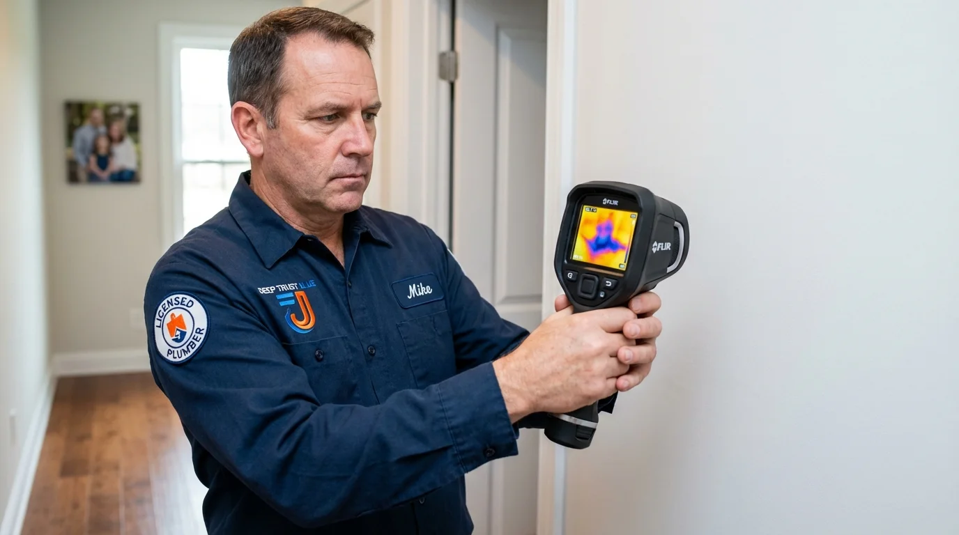 Thermal imaging leak detection by Johns Plumbing LLC in Islip Terrace